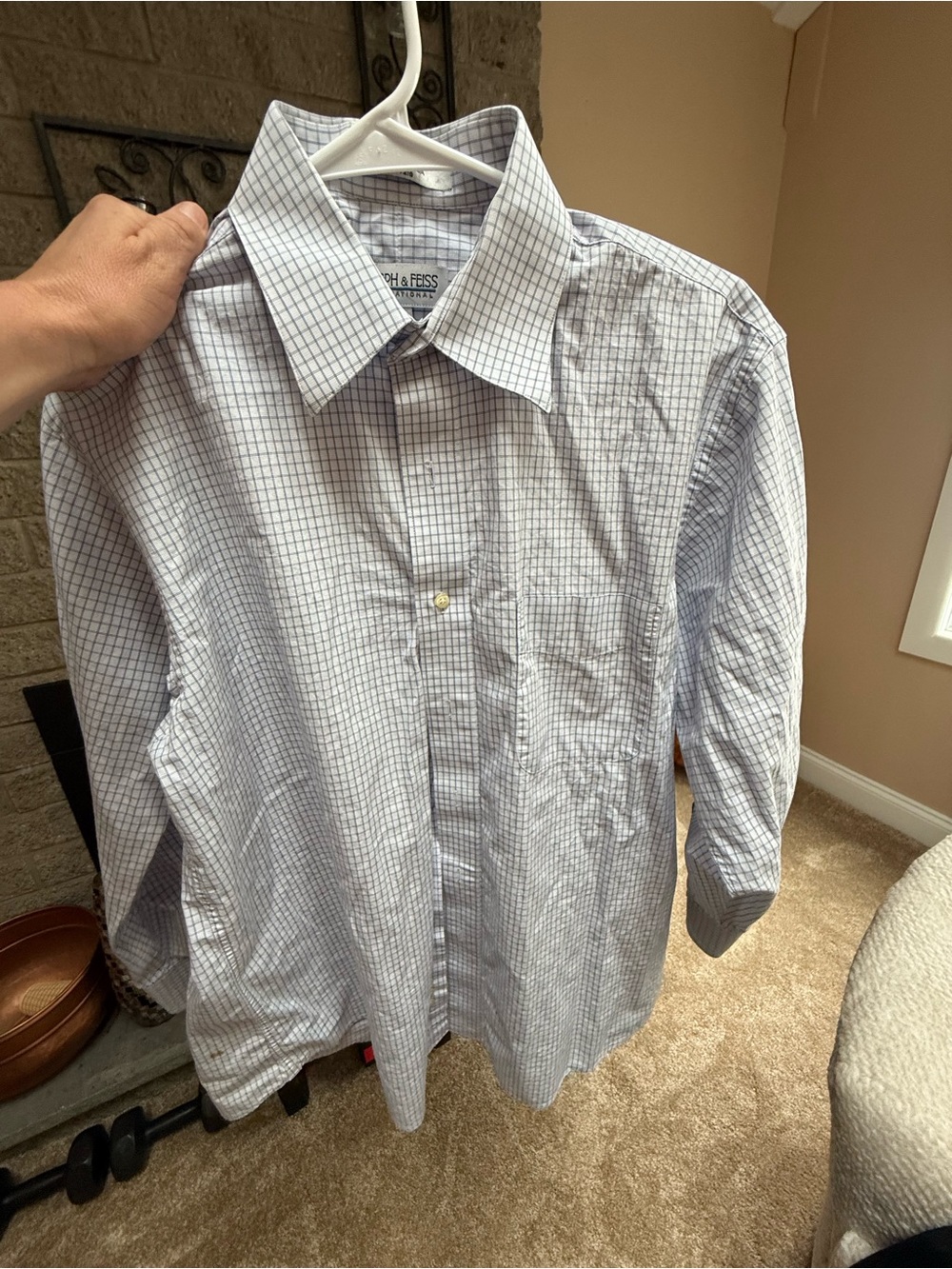 Joseph & Feiss Men's Checkered Dress Shirt Size 32/33